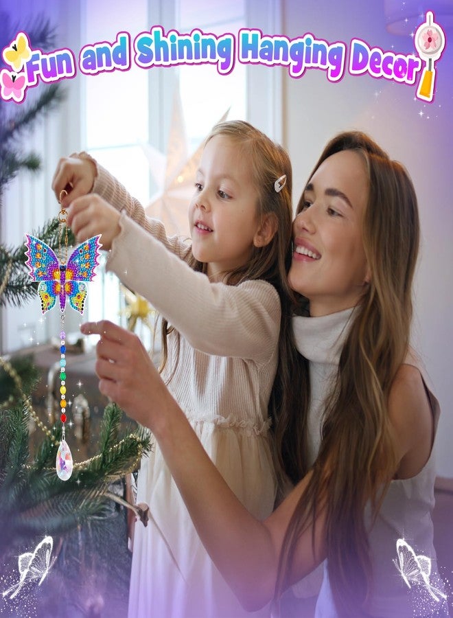 WethCorp Diamond Painting Arts and Crafts for Kids Ages 8-12,Birthday Gifts for 6 7 8 9 10-12 Year Old Girls Diamond Art Kits for Adults Teen Girl Gifts Trendy Stuff Wind Chimes Home Decor (4 PCS) - Image 5